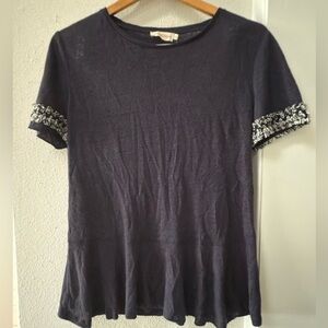 Tory Burch Relaxed Peplum Tee